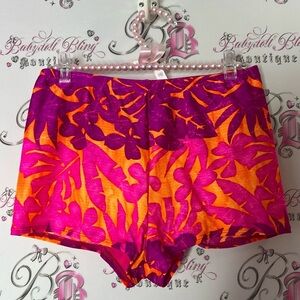 Endless sun shorts mini beach swim Hawaii flowers Vibrant Floral Shorts tropical